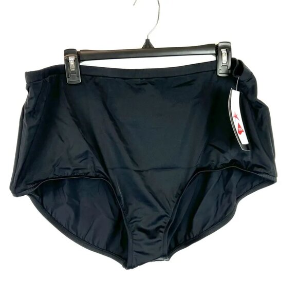 Maxine Of Hollywood Women’s High Waist Black Bikini Bottom Plus Size 20W - Picture 1 of 3
